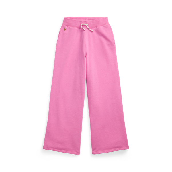 Ralph Lauren Kids White Pink Y2K Style Straight Leg Ankle Cropped Sweatpants buy