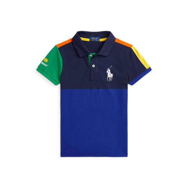 Multi US Open Ball Crew Performance Polo Shirt Girls 7-16 1