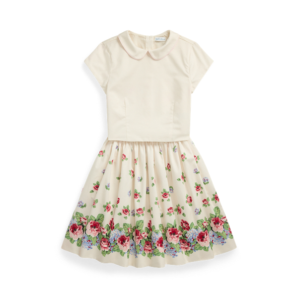 Completo Bambina 3 Pezzi - Top A Fiori, Gonna Con Bretelle E Cappello - Autunno/Inverno - Foto 3