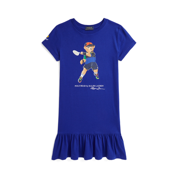 Classic Azure US Open Polo Bear Cotton Tee Dress Girls 7-16 1