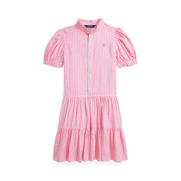 Cotton Long-Sleeve Polo Dress