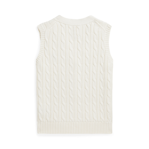 [폴로] Cable-Knit Cotton Sweater Vest