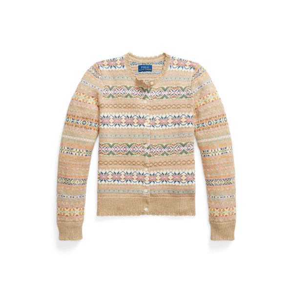 Fair-Isle-Strickjacke mit Bogenkanten Girls 7-14 Years in 1