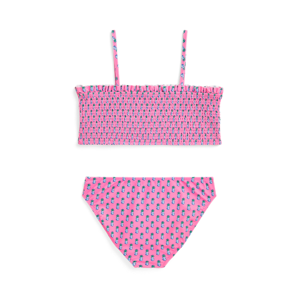 Pineapple-Print Two-Piece Swimsuit