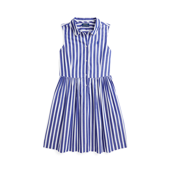 Striped Cotton Poplin Shirtdress Girls 7-14 Years 1