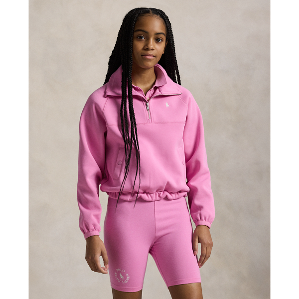 Sweat demi-zippé à maille double