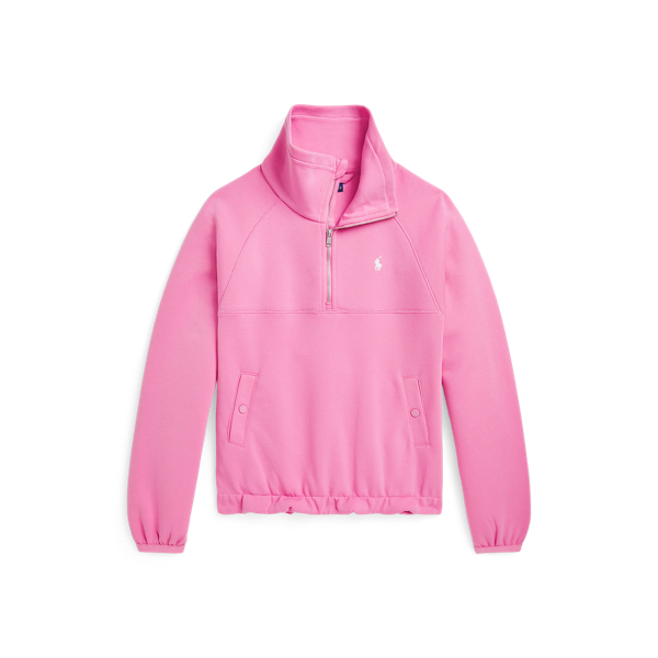 Double-Knit Quarter-Zip Pullover