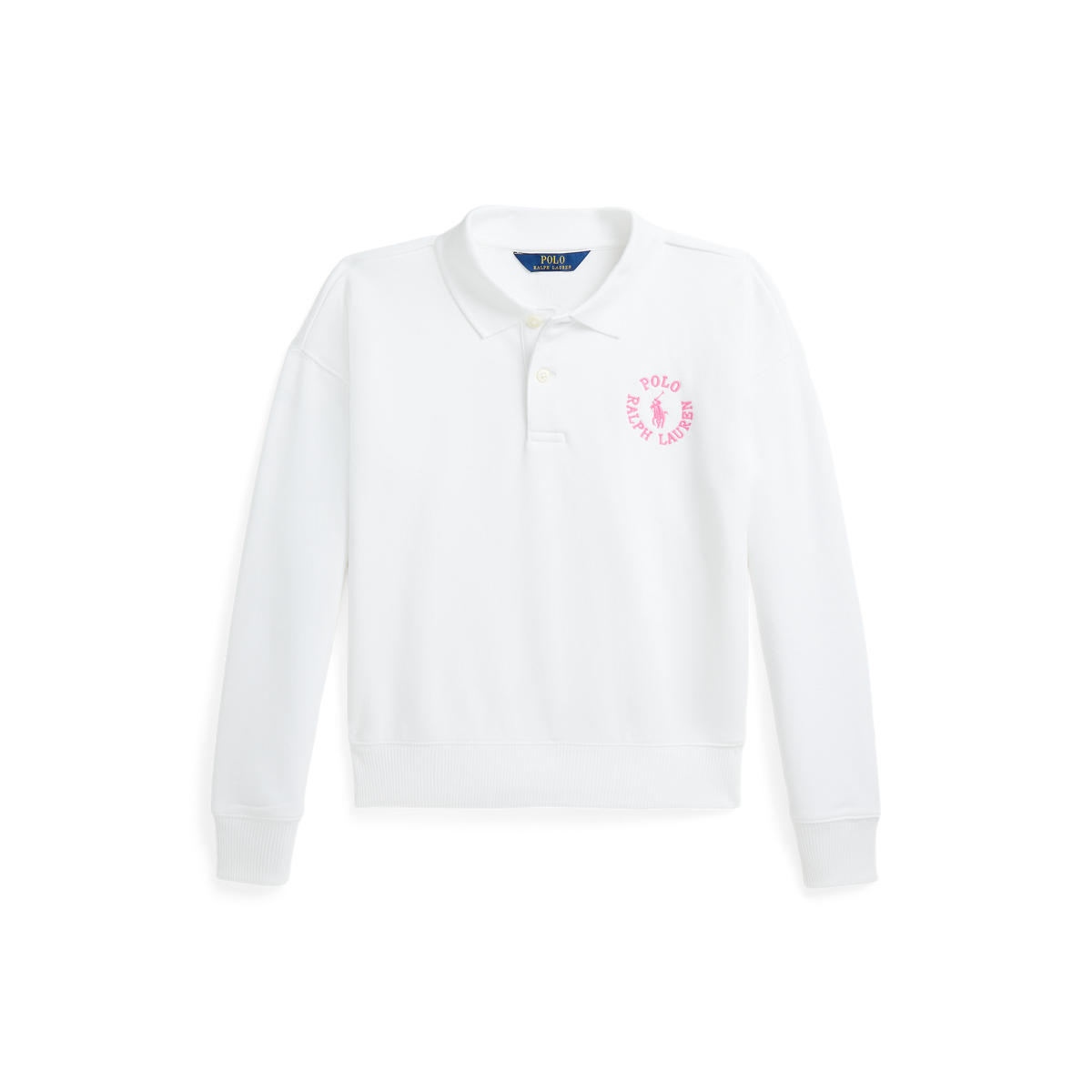 ★★POLO RALPH LAUREN★★ W Logo French Terry Pullover Natur Polo Ralph Lauren Little Boys Long Sleeve Logo French Terry