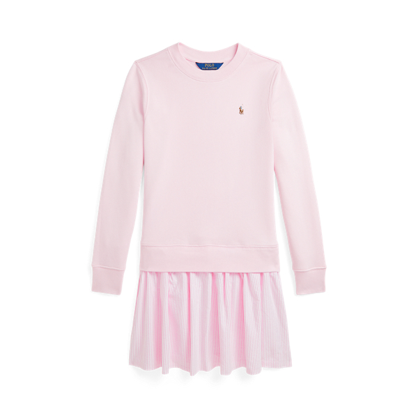 Hint Of Pink Terry-Kleid mit gestreiftem Rock Girls 7-14 Years 1
