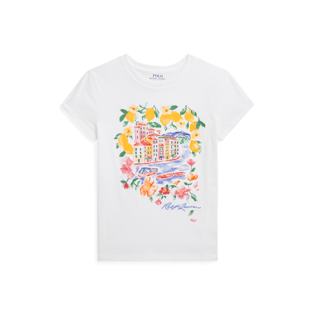 【RRL】コットンジャージー トラックグラフィック T-Shirt コットン ジャージー グラフィック Tシャツ | ラルフ ローレン