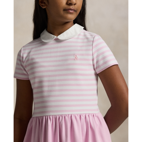 新品✨POLO RALPH LAUREN ストライプド ポンチ ドレス 160 ストライプド ポンチ ドレス | ラルフ ローレン公式オンラインストア