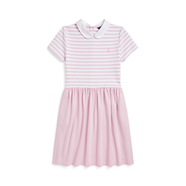 新品✨POLO RALPH LAUREN ストライプド ポンチ ドレス 160 ストライプド ポンチ ドレス | ラルフ ローレン公式オンラインストア