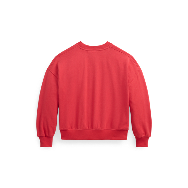 Starboard Red Polo Bear Terry Sweatshirt Girls 7-16 2