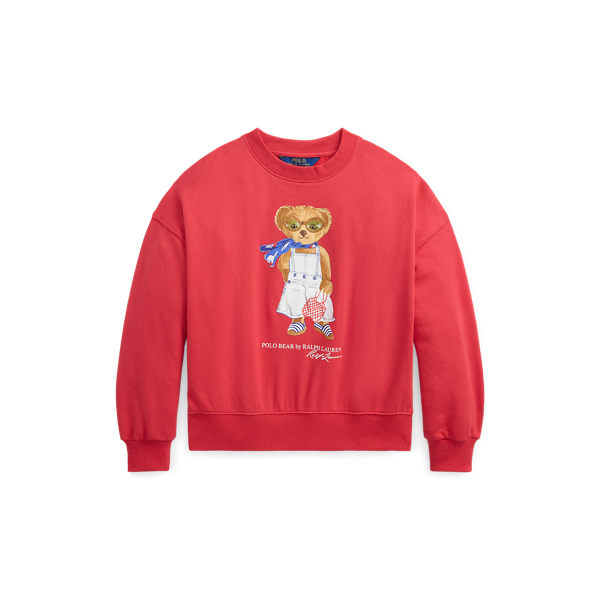 Starboard Red Sweat Polo Bear en molleton éponge Girls 7-14 Years 1