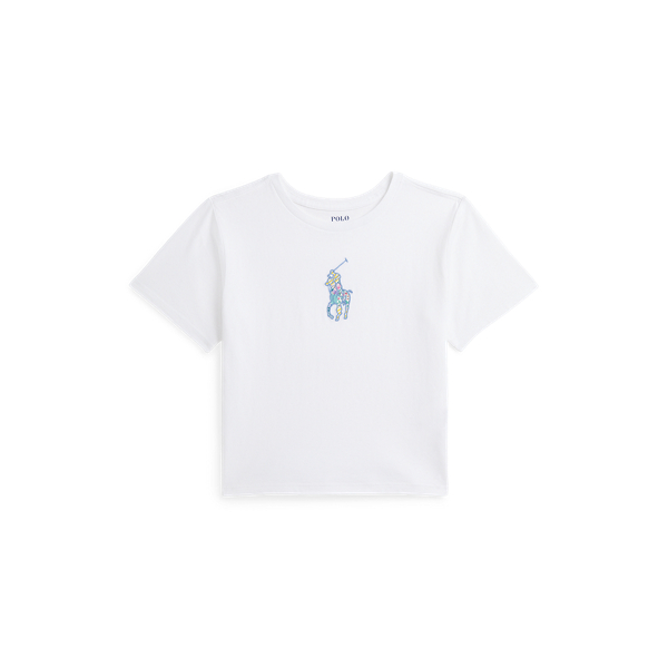 Big Pony Cotton Jersey Boxy T-shirt 