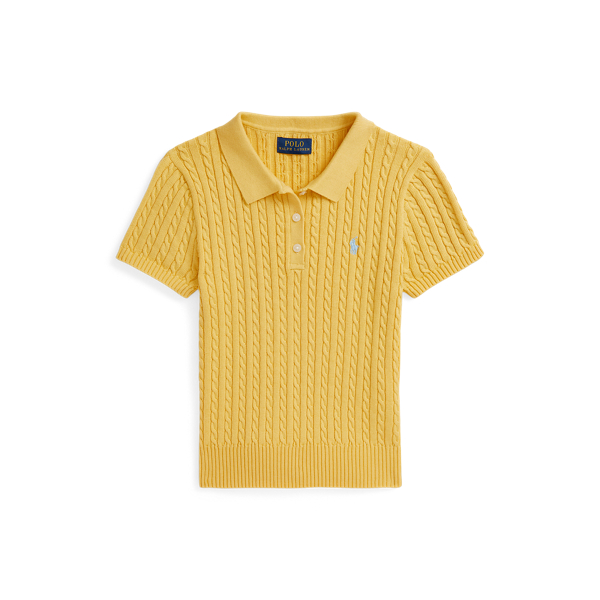 Mini-Cable Short-Sleeve Polo Jumper