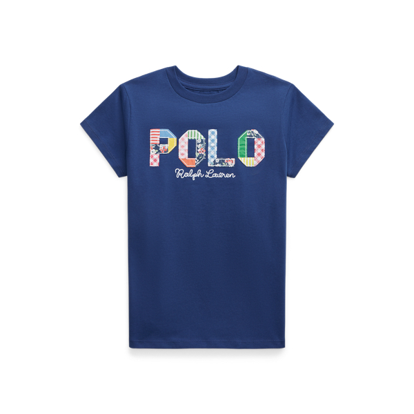 Katoenen jersey T-shirt met gemengd logo