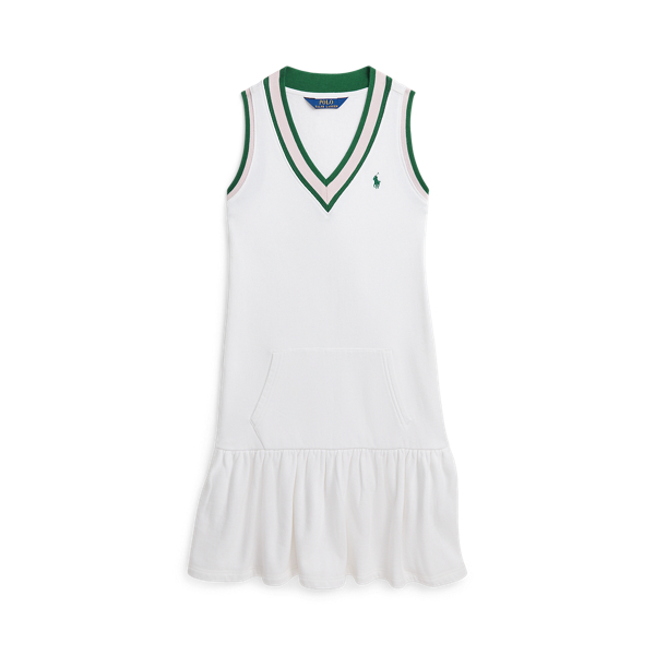 Cricket-Stripe Cotton Terry Dress
