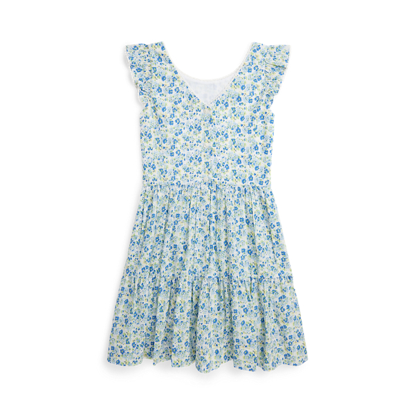 Floral Cotton Seersucker Dress