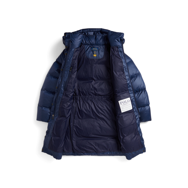 Down Hooded Long Jacket