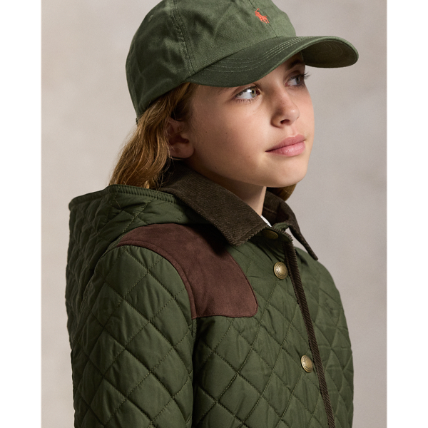 Quilted Long Barn Jacket