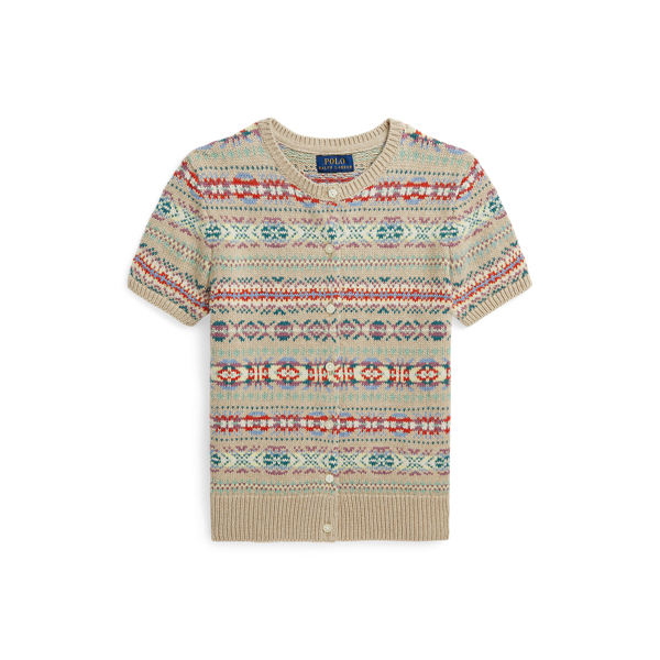 Fair Isle Cotton-Blend Cardigan