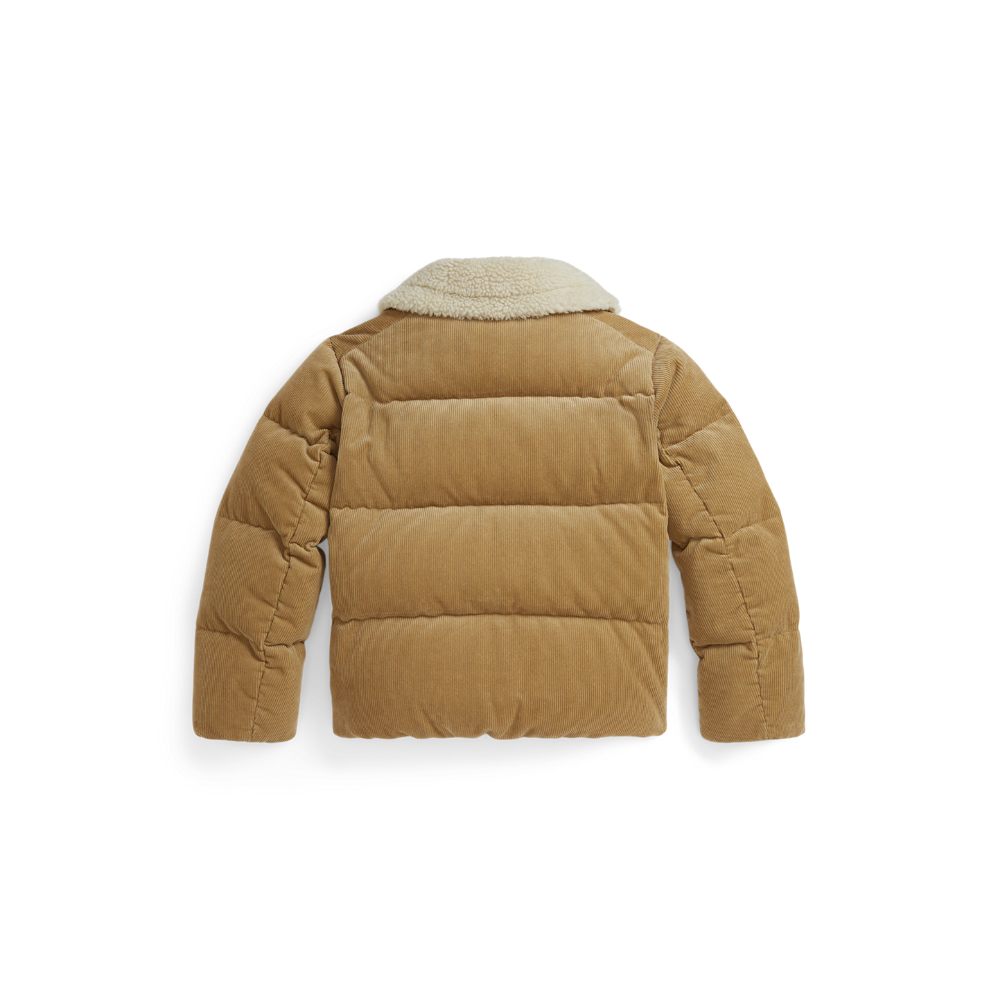 Детская куртка Ralph Lauren Cotton Corduroy Down, цвет: Винтажный хаки — фото 1