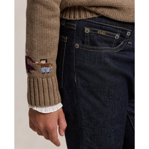 Equestrian-Inspired Denim Legging