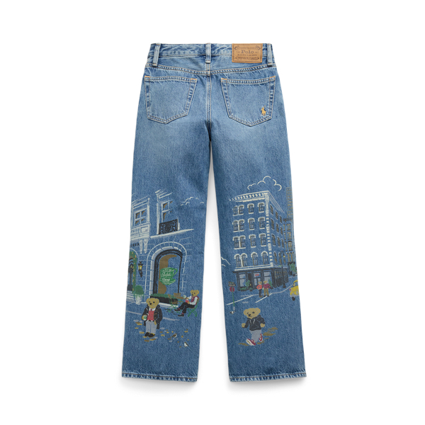 Straight-Fit Jeans mit Polo Bear
