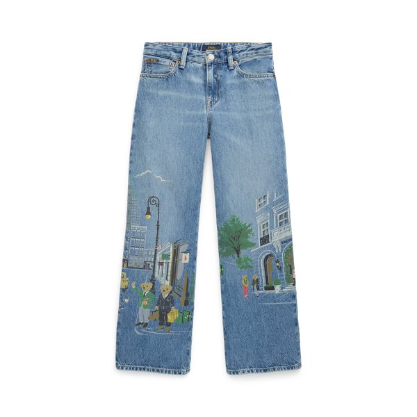 Toledo Wash Straight-Fit Jeans mit Polo Bear Girls 7-14 Years 1