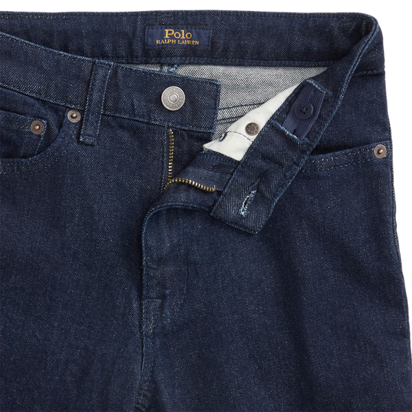 Flared Indigo Stretch Denim Jean