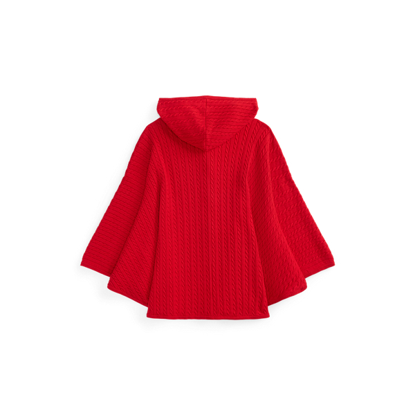 ミニケーブル コットン フーデッド ポンチョ | ラルフ ローレン公式