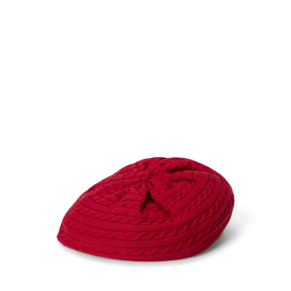 帽子 Ralph Lauren NATIVE WOOL BERET Lauren Ralph Lauren Women's Fluffy Cable-Knit Beret - Macy's
