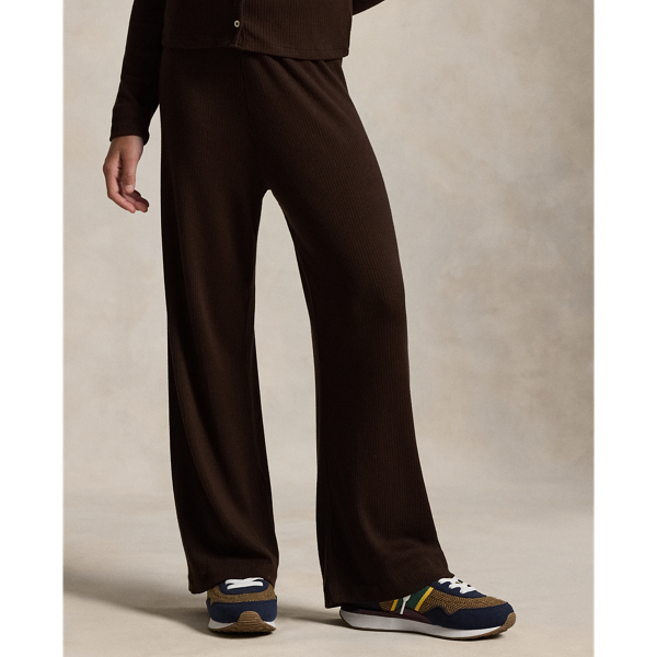 Ribbed Wide-Leg Pant