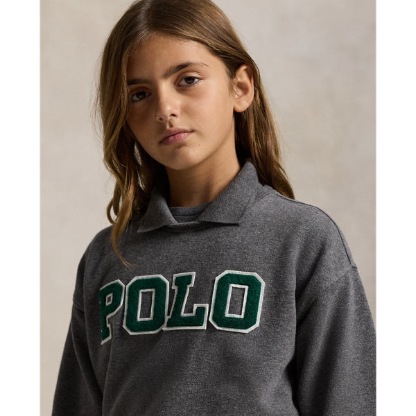 Logo Fleece Polo Sweatshirt