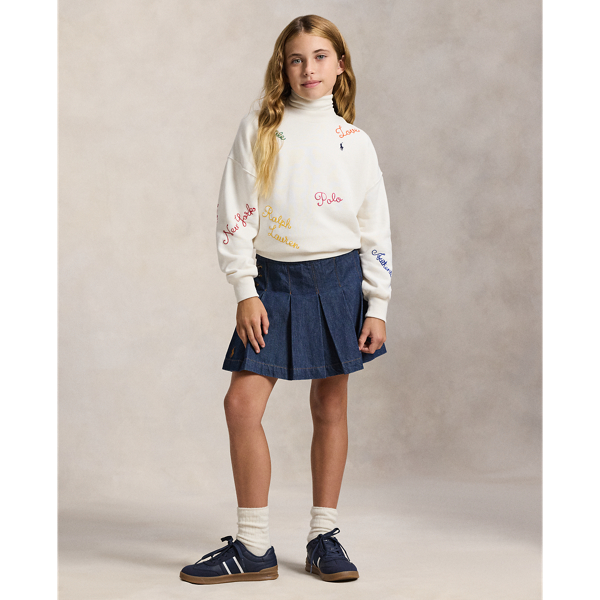 Embroidered Fleece Sweatshirt