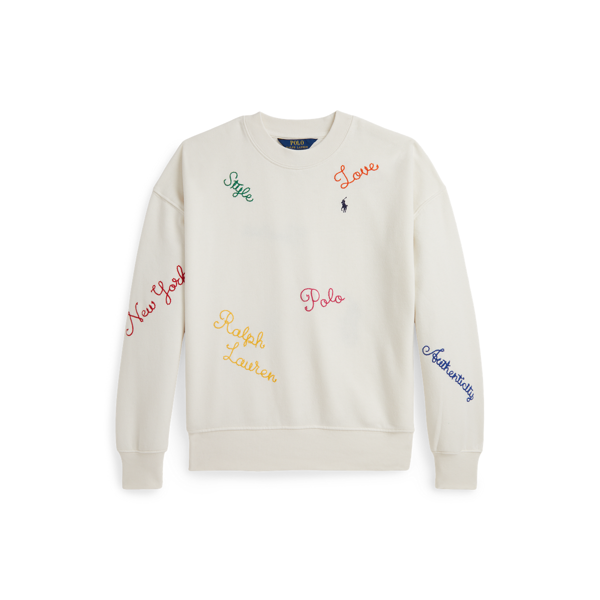 ★★Adairs★★ Brand Love Fleece Sweatshirt IX1320 Embroidered Fleece Sweatshirt