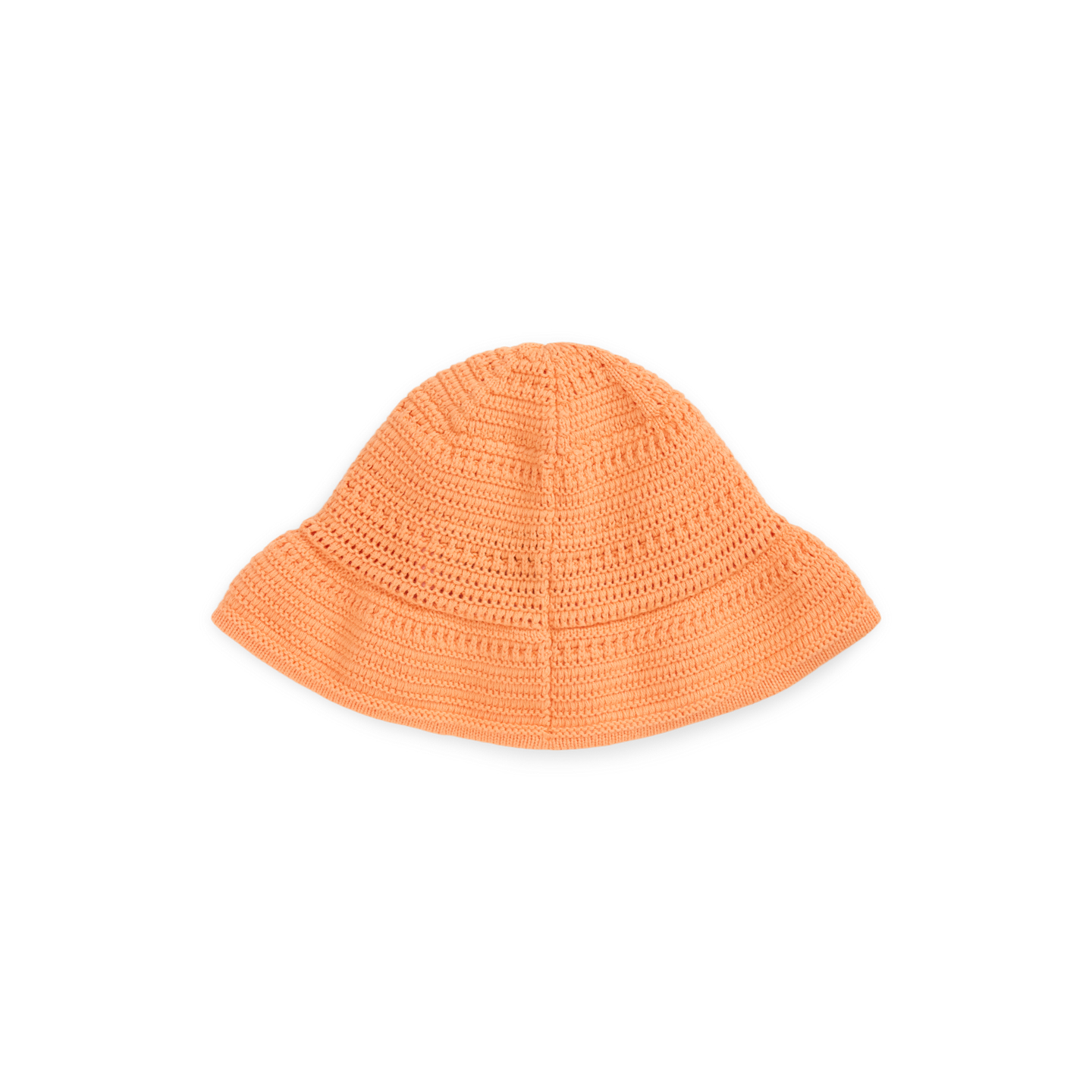 Детская панама Ralph Lauren Crocheted Cotton Bucket Hat, цвет: Маковый оранжевый — фото 1