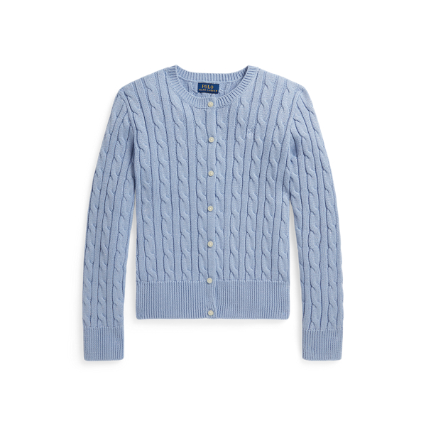 Metallic-Strickjacke mit Zopfmuster