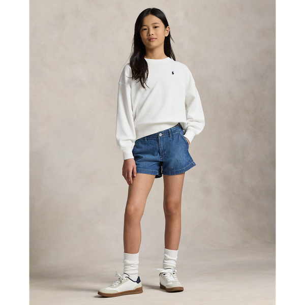 Sweat &agrave; logo en coton &eacute;ponge Girls 7-14 Years en Blanc 4