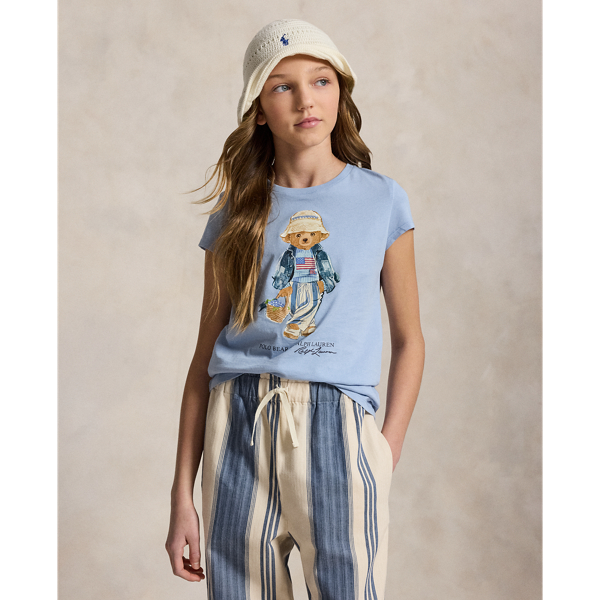 Baumwolljersey-T-Shirt mit Polo Bear