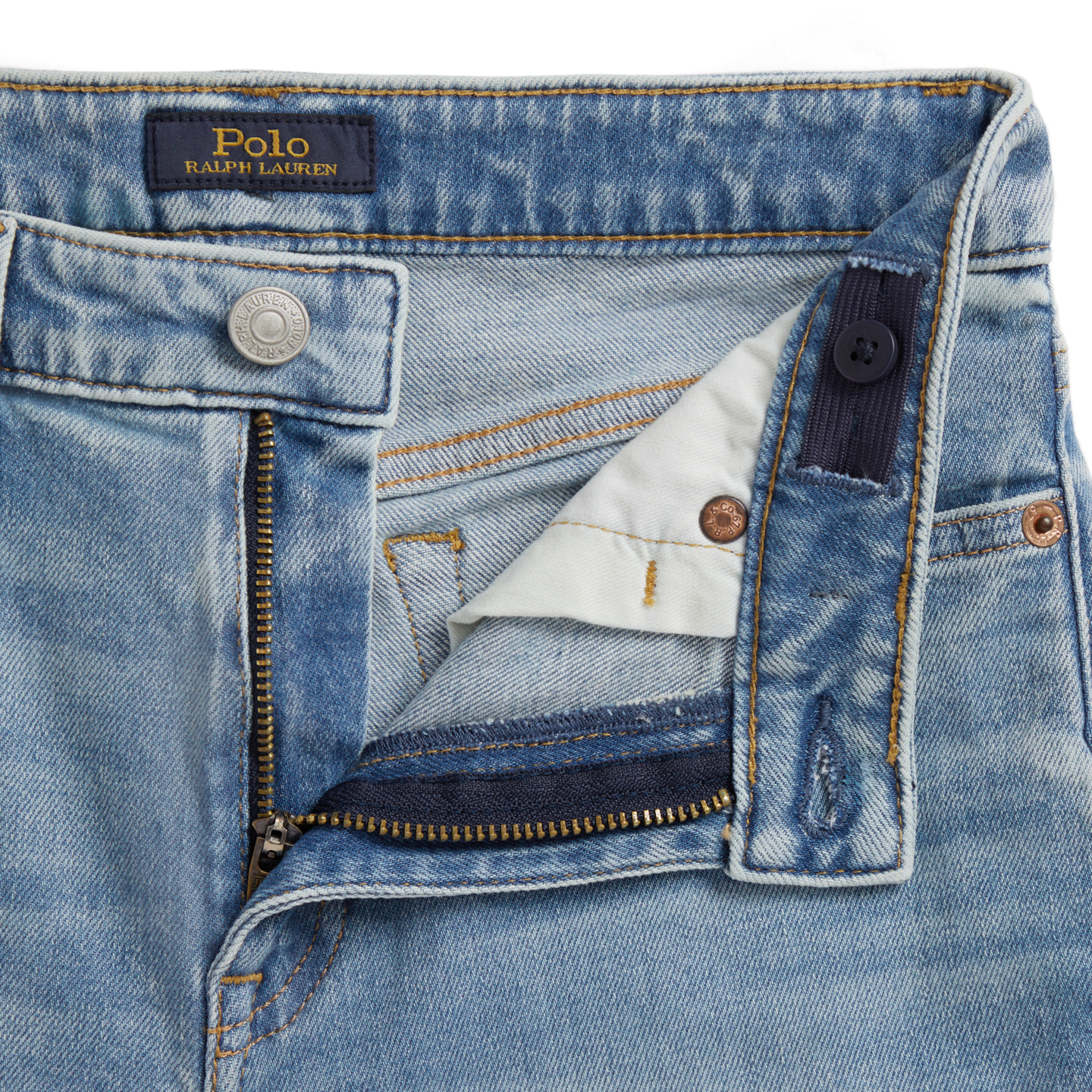 Детские джинсы Ralph Lauren Flared Stretch Denim, цвет: Варёный — фото 4