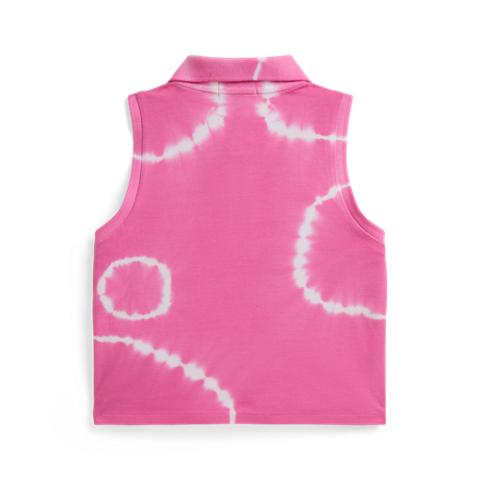Детские рубашки Ralph Lauren Tie-Dye Stretch Mesh Boxy Polo Shirt