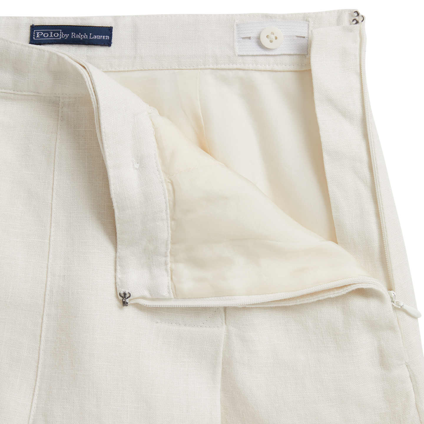 Шорты Ralph Lauren Linen Pleated Short, цвет: Состаренный кремовый — фото 5