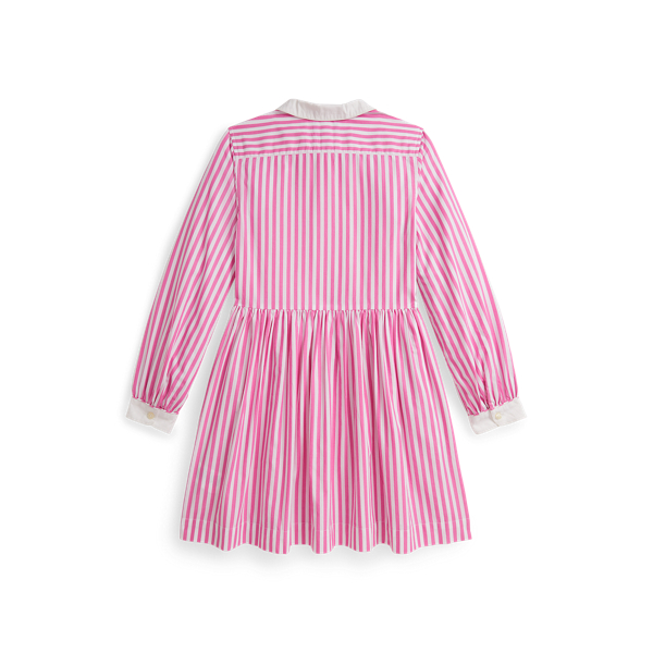 Striped Cotton Poplin Shirtdress