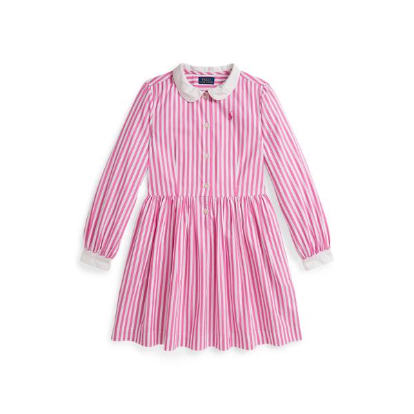 Striped Cotton Poplin Shirtdress