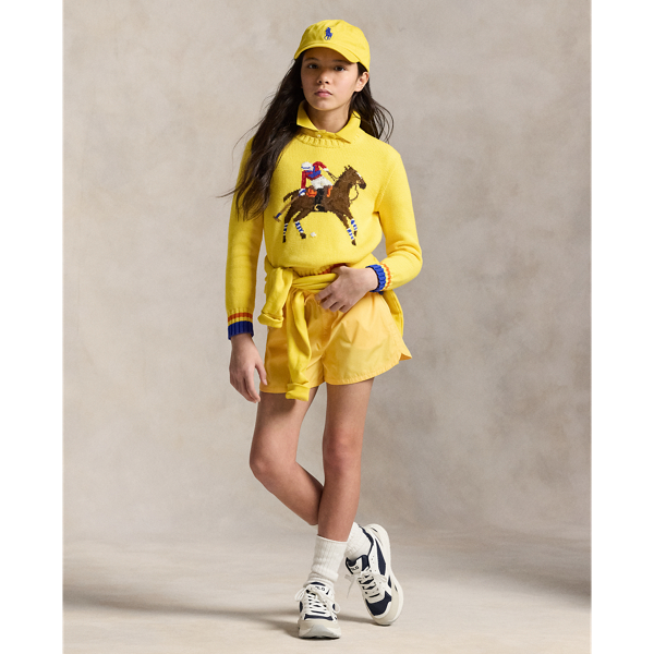 Chrome Yellow Logo Short Girls 7-14 Years 1