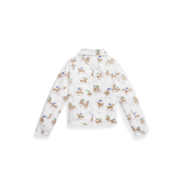 Denim-Utility-Jacke mit Reiter-Druck Girls 7-14 Years in Pinero-Waschung 2