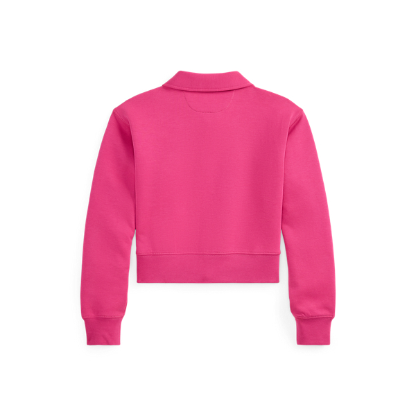 College Pink Double-Knit Collared Boxy Sweatshirt Girls 7-14 Years 2