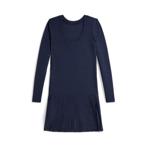 Детские платья Ralph Lauren Pleated-Skirt Ribbed Dress